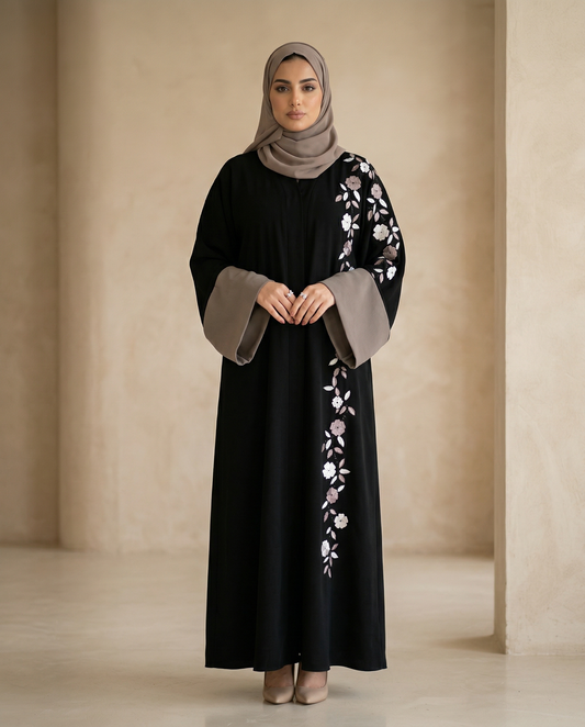 NAYRO – Abaya Fleur de Nuit