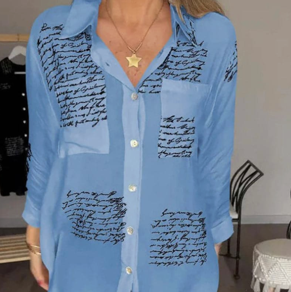 Chemise polyvalente imprimée élégante pour femmes