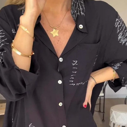 Chemise polyvalente imprimée élégante pour femmes