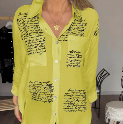Chemise polyvalente imprimée élégante pour femmes