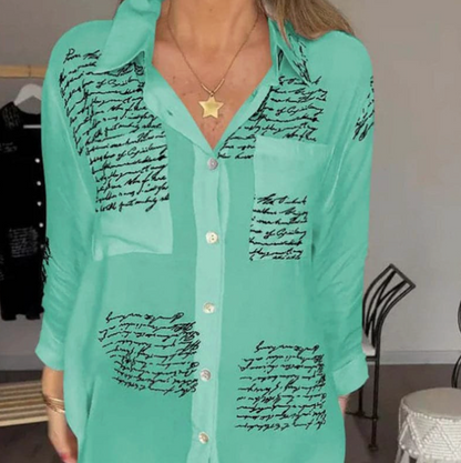 Chemise polyvalente imprimée élégante pour femmes
