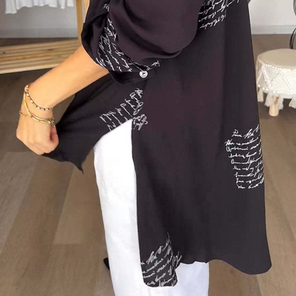 Chemise polyvalente imprimée élégante pour femmes