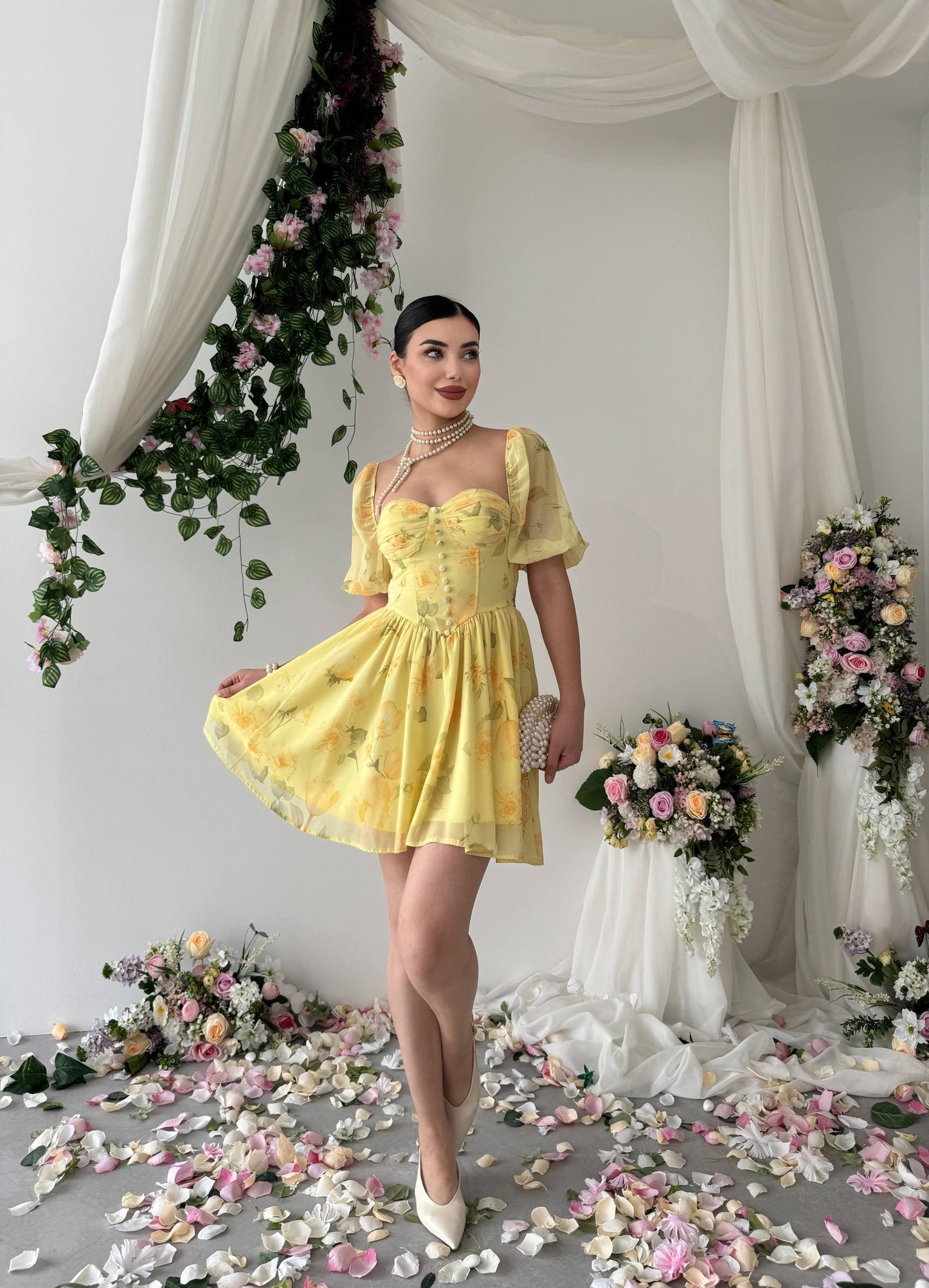 Robe Floréa Jaune Pastel 🌼✨