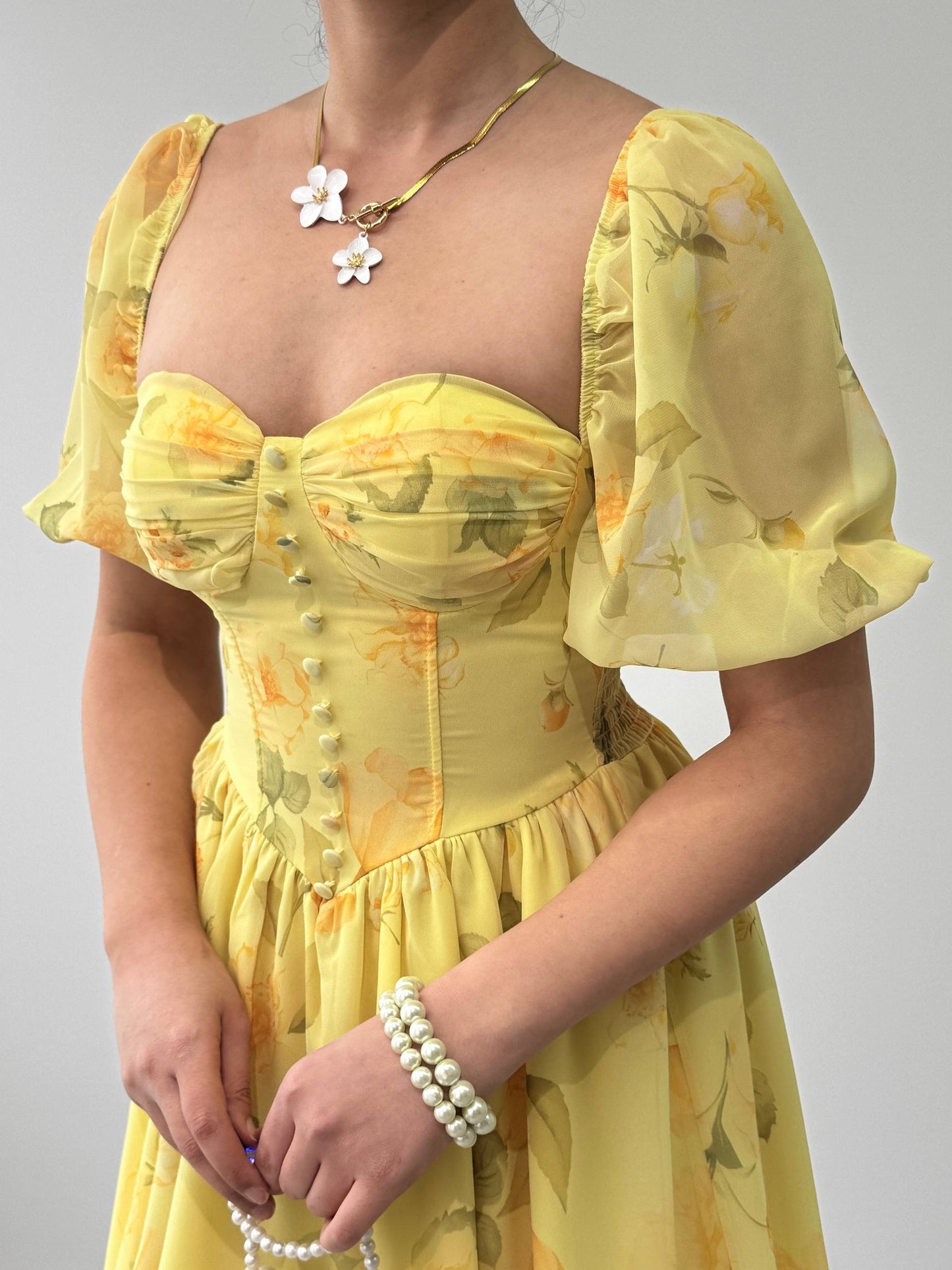 Robe Floréa Jaune Pastel 🌼✨
