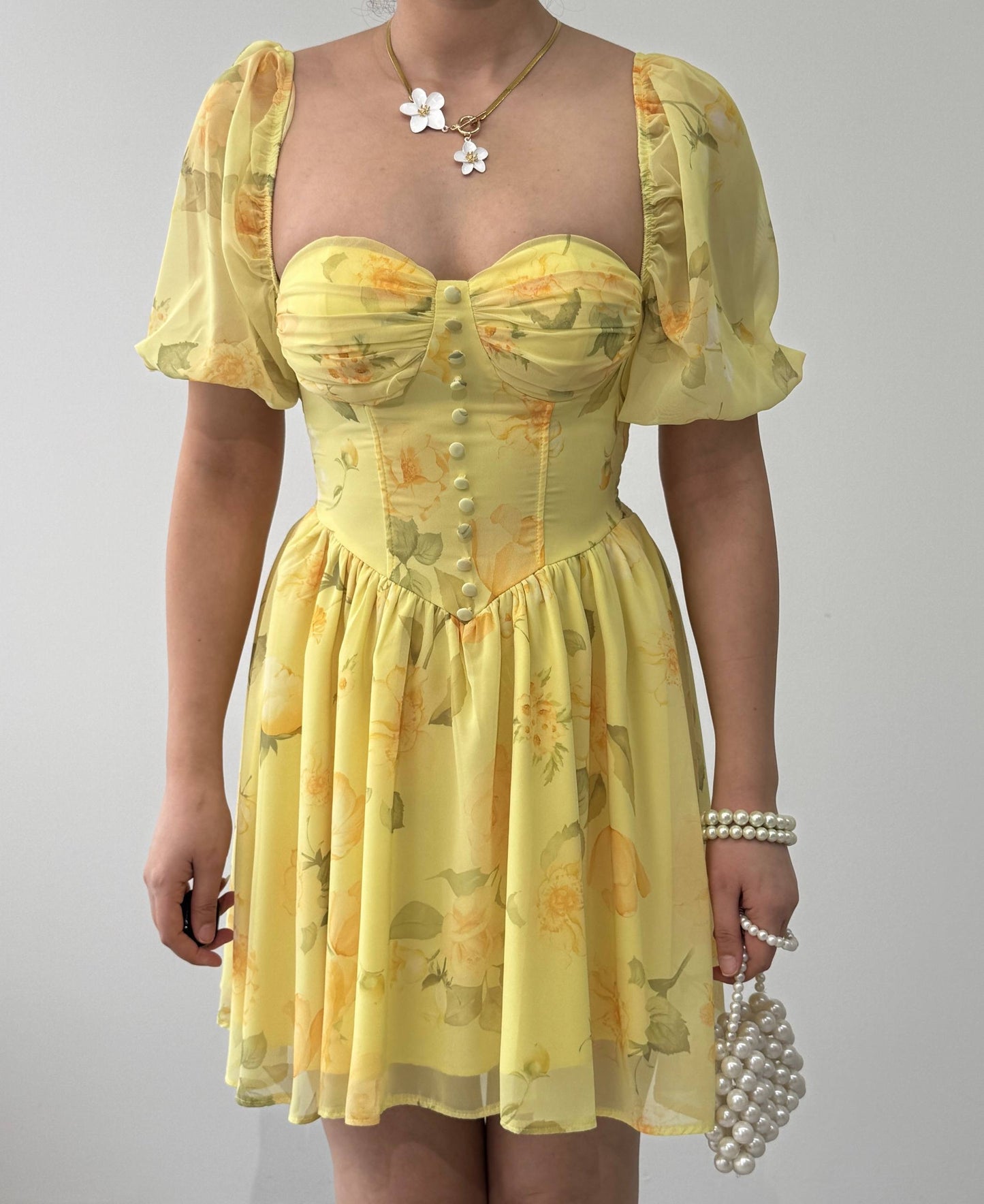 Robe Floréa Jaune Pastel 🌼✨