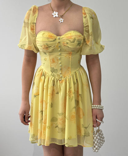 Robe Floréa Jaune Pastel 🌼✨