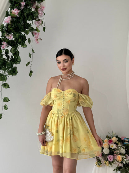 Robe Floréa Jaune Pastel 🌼✨