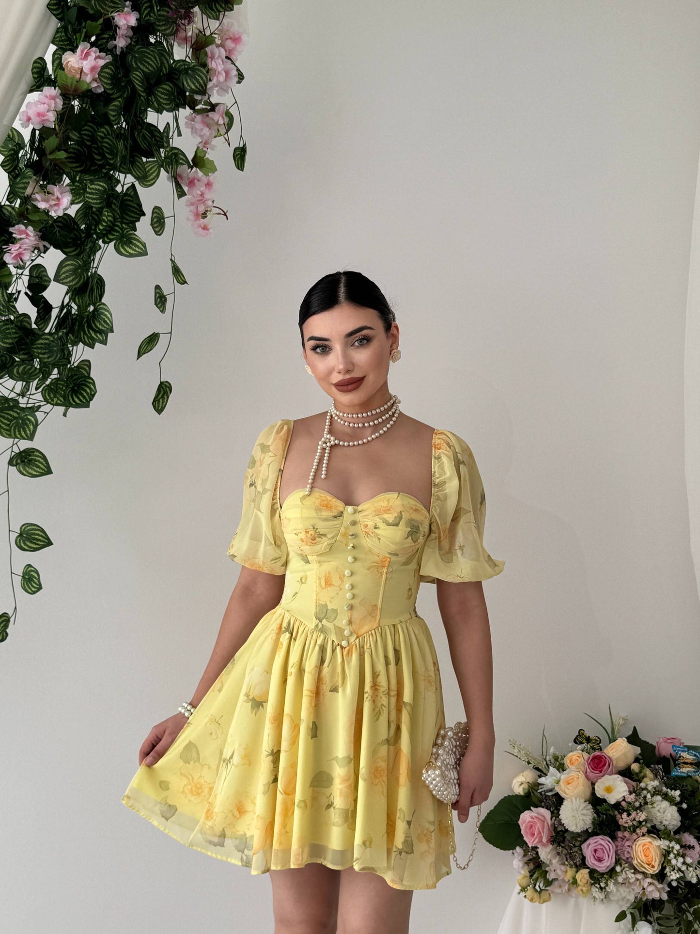 Robe Floréa Jaune Pastel 🌼✨