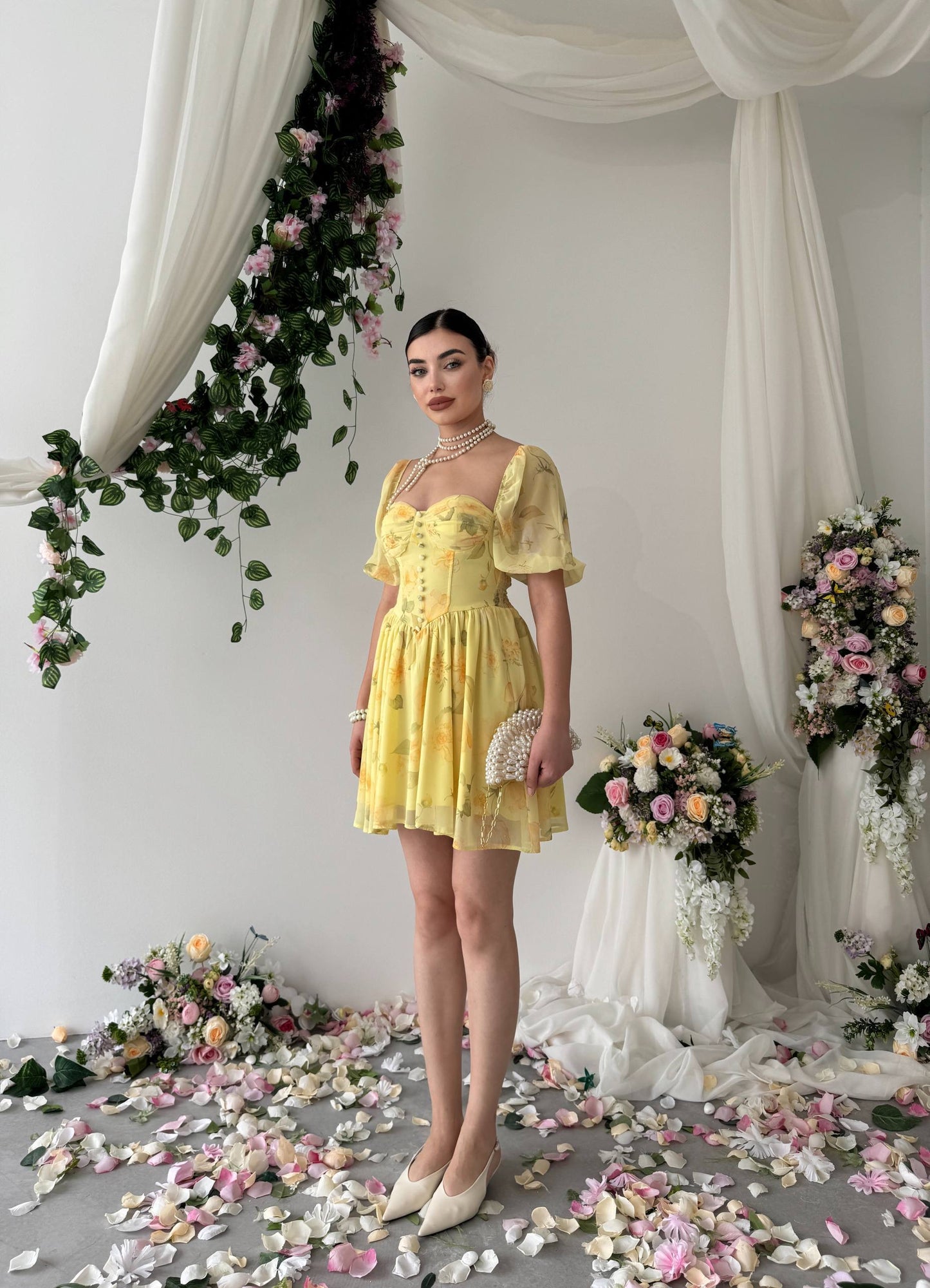 Robe Floréa Jaune Pastel 🌼✨