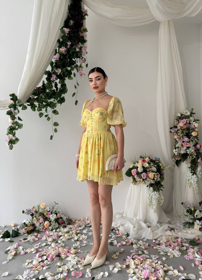Robe Floréa Jaune Pastel 🌼✨